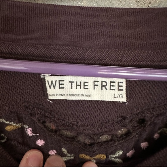 Free People Chocolate Brown We The Free Lilith Tee - Picture 2 of 9